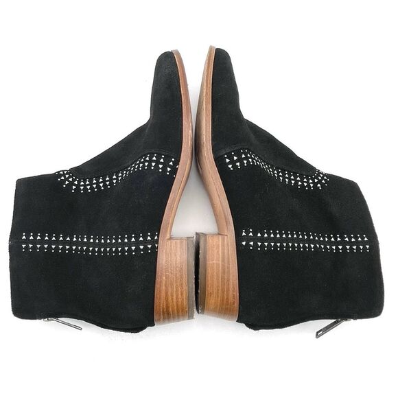 Joie Lucy Black Suede Silver Studded Ankle Booties Women’s Size EU 38.5 | US 8.5 - Picture 9 of 16